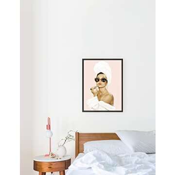 HAUS AND HUES Audrey Hepburn Wall Art Audrey Hepburn Poster Hollywood Wall Art Audrey Hepburn Decor, Fashion Wall Decor, Vintage Posters (12" x 16" UNFRAMED)