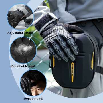 ROCKBROS Bike Gloves with Knuckle Protection