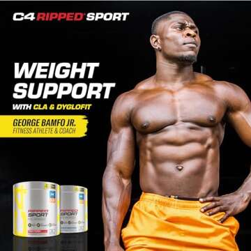 C4 Ripped Sport Pre Workout Powder Fruit Punch - NSF Certified for Sport + Sugar Free Preworkout Energy Supplement for Men & Women - 135mg Caffeine + Weight Loss - 30 Servings