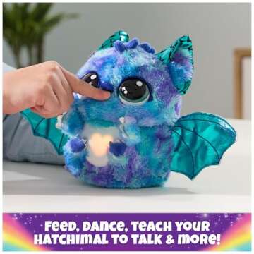 Hatchimals Alive, Mystery Hatch Draggle, Surprise Interactive Toy & Egg with Mist, Lights & Sounds (Styles May Vary), Kids Toys for Girls & Boys