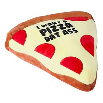 Seymour Butz Plush Pizza - Funny Stuffed Animal Valentine for Girlfriend, Boyfriend, Husband or Wife