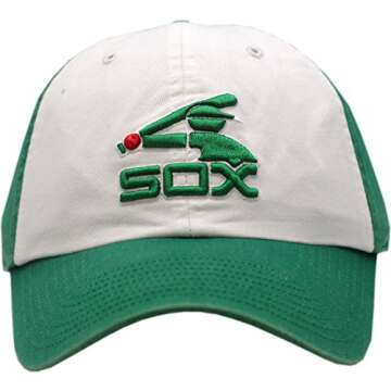 Chicago White Sox Hat Buckle Back Batterman Logo Green 2266