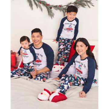 Matching Baby Kids Pajama Sets - Holiday Comfort