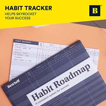 BestSelf Co. Habit Roadmap - Goal Tracker & Journal Planner. 13-Week Roadmap for Goal Setting & Self Improvement. Achieve goals, cultivate habits with this habit tracker journal.