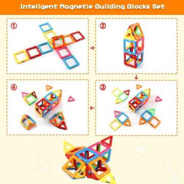 Coodoo Magnetic Blocks Tough Tiles - STEM Fun!