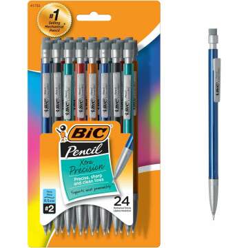 BIC Xtra-Precision Mechanical Pencil Set - 24 Count for Smooth Writing ✏️🌟