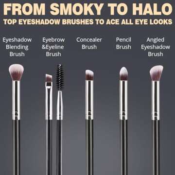 BEAKEY Makeup Brushes Set for Perfect Application