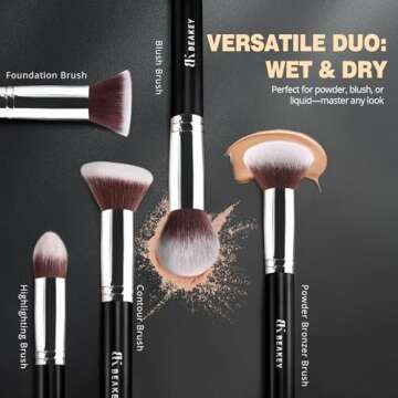 BEAKEY Makeup Brushes Set for Perfect Application