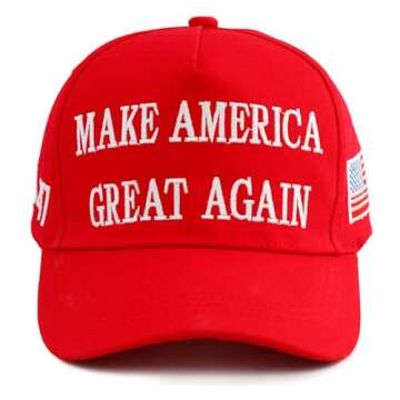 Nigua MAGA Hat, 2PCS 45-47 Trump 2024 Hat Make America Great Again Slogan Baseball Cap