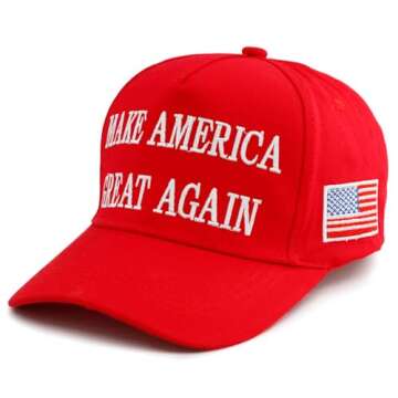 Nigua MAGA Hat, 2PCS 45-47 Trump 2024 Hat Make America Great Again Slogan Baseball Cap