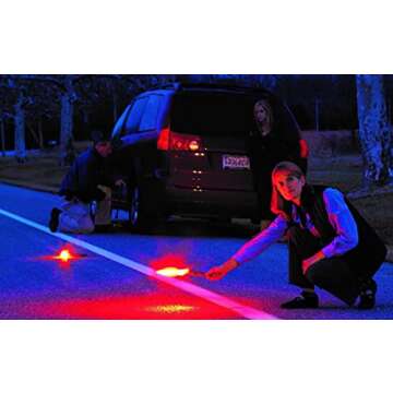 3 Packs of High Visibility Eco-Friendly 15-Minute Road Safety Flares (Pack of 3)