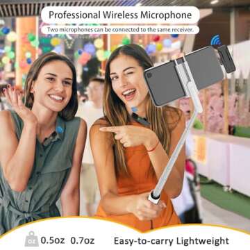 Wireless Lavalier Microphones for Creators 3 in 1