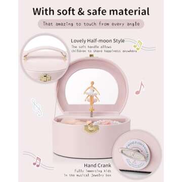 Vlando Musical Jewelry Box - Ballerina & Decor for Girls