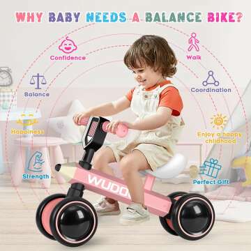 Baby Balance Bike for 1 Year Old - Safe & Fun Ride