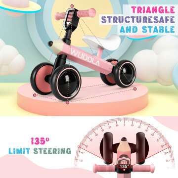 Baby Balance Bike for 1 Year Old - Safe & Fun Ride