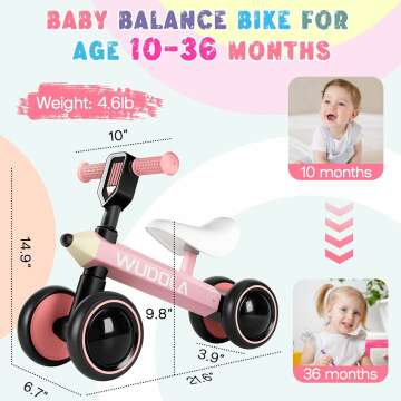 Baby Balance Bike for 1 Year Old - Safe & Fun Ride