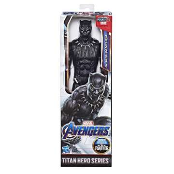 Avengers Marvel Titan Hero Series Black Panther Action Figure, 12-Inch Toy, Inspired by Marvel Universe, for Kids Ages 4 and Up