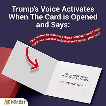 Talking Trump Birthday Card with Real Voice