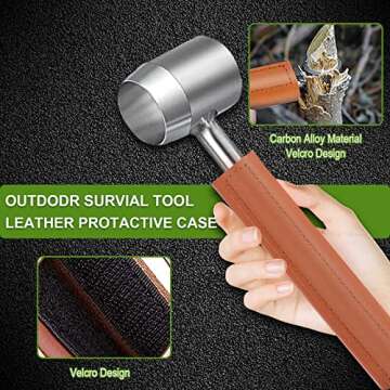 Bushcraft Gear for Survival Bushcraft Gear and Manual Auger, Manual Hole Maker for Camping and Outdoor Backpacking Gear