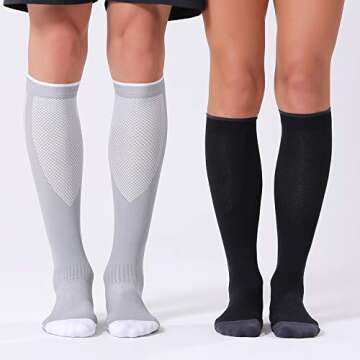 FITRELL 3 Pairs Compression Socks - Circulation Support