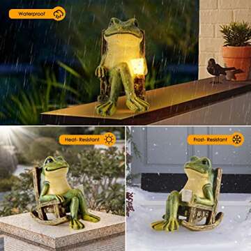 Miniature Frog Garden Statue | FOXMIS Outdoor Decoration