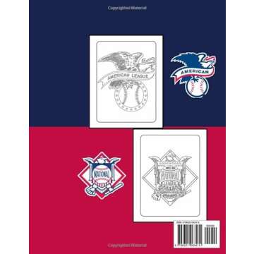 Play Ball: Baseball Team Logos Coloring Book for kids and adults all ages, fun coloring pages your favorite teams. Gift for any baseball fans. (Sport Coloring Book)