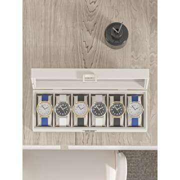 Adugay Leather Watch Display Case - 6 Slots Organizer