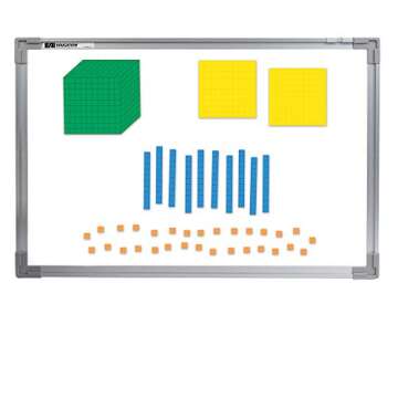 EAI Education Jumbo Magnetic QuietShape Foam Base Ten: Differentiated - Set of 131