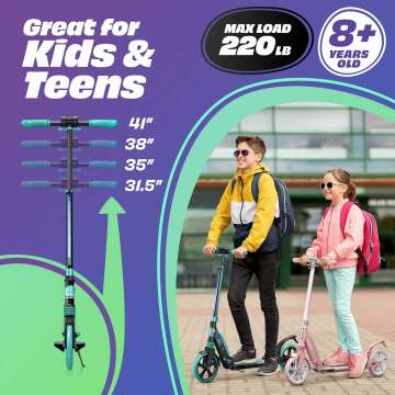 Skidee Scooter for Adults & Teens - Adjustable & Lightweight