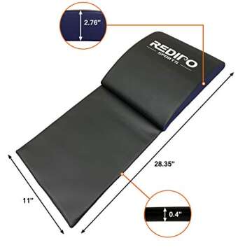 Redipo Abdominal Mat Ab Exercise Mat Lower Back Support- Sit Up Pad - Core Trainer Mat Strengthening and Shaping Comprehensive Ab Workouts for Men & Women