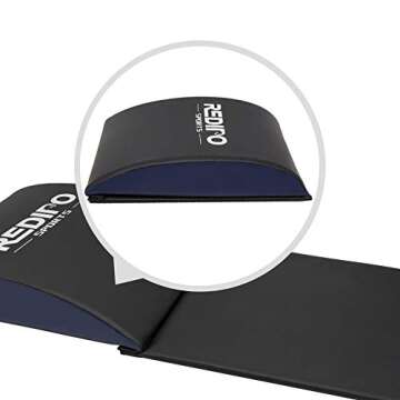 Redipo Abdominal Mat Ab Exercise Mat Lower Back Support- Sit Up Pad - Core Trainer Mat Strengthening and Shaping Comprehensive Ab Workouts for Men & Women