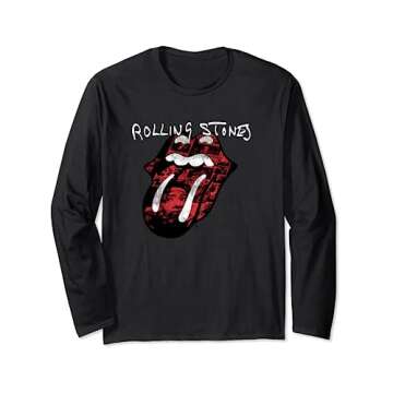 The Rolling Stones Exile Collage Tongue Long Sleeve T-Shirt