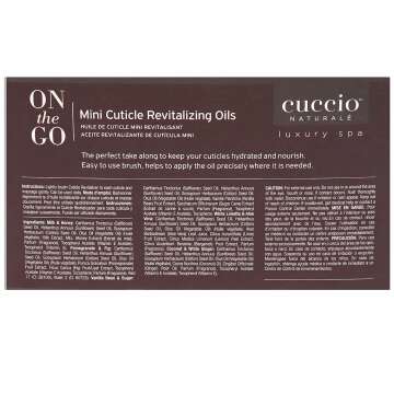 Cuccio Naturale Mini Cuticle Revitalizing Oils - Hydrating Repair for Dry Skin & Nails - Paraben & Cruelty-Free, Spa Fragrances - 4 pc
