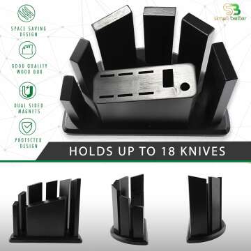 Magnetic Knife Block for Convenient Kitchen Storage