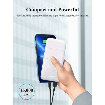 15000mAh Dual USB Power Bank for Fast Charging