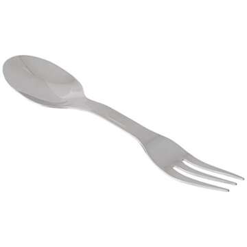 Mercer Culinary - M33920 Mercer Culinary Tasting spoon/fork, 6-5/8", Silver