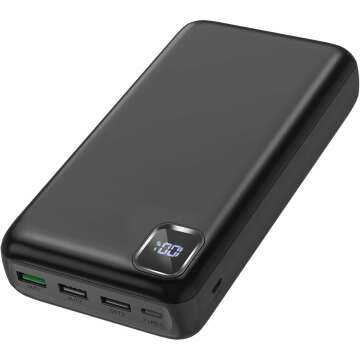 50000mAh Power Bank - Fast Charging, 4 Outputs, 2 Inputs