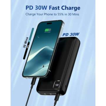 High-Capacity Portable Charger - 50000mAh Power Bank