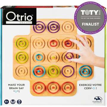 Otrio Wood Strategy-Based Family Board Game - Award-Winning STEM Fun