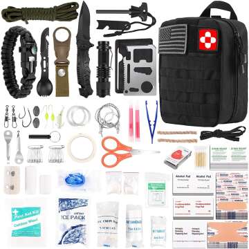 216 Pcs Survival First Aid Kits - Essential Survival Gear Tools