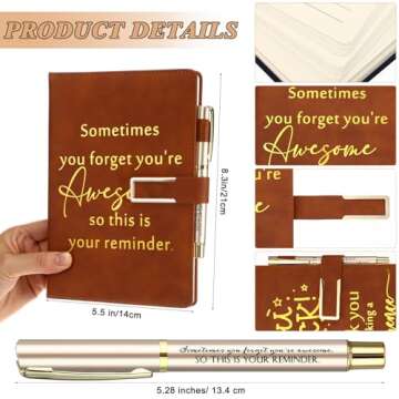 Employee Appreciation Gifts Set: A5 Leather Journals & Pens