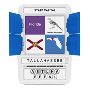 100 PICS US States & Capitals Flash Cards | All 50 States and Capitals to Learn | Fun and Functional Case | Ultimate Flashcards for United States Geography | Card Games for Kids and Adults | Ages 6+