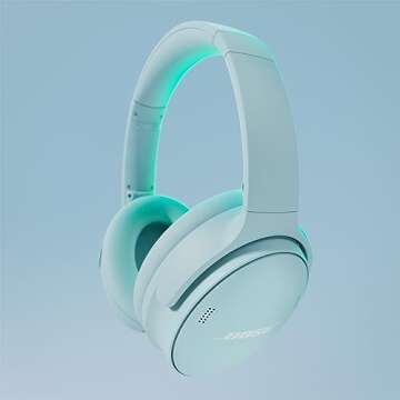 Bose QuietComfort Bluetooth Headphones, Wireless Headphones, Over Ear Noise Cancelling Headphones with Mic, Up To 24 Hours of Battery Life, Moonstone Blue - Limited Edition Color