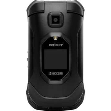 Kyocera DuraXV Extreme E4810 Verizon Rugged LTE Flip Basic Cell Phone Camera GPS Black- (Renewed)