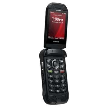 Kyocera DuraXV Extreme E4810 Verizon Rugged LTE Flip Basic Cell Phone Camera GPS Black- (Renewed)