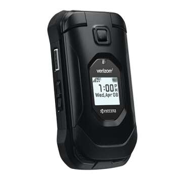 Kyocera DuraXV Extreme E4810 Verizon Rugged LTE Flip Basic Cell Phone Camera GPS Black- (Renewed)