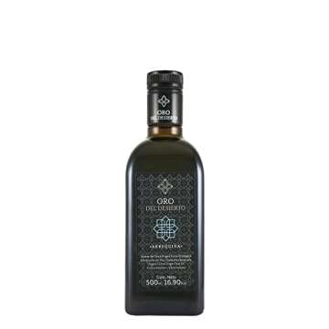 Oro del Desierto Arbequina Spanish Extra Virgin Olive Oil 500 Milliliters (16.9 ounces)