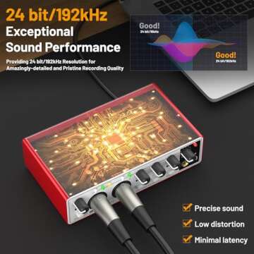 Keten USB Audio Interface - 24bit/192kHz, Phantom Power