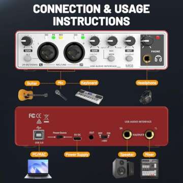 Keten USB Audio Interface - 24bit/192kHz, Phantom Power