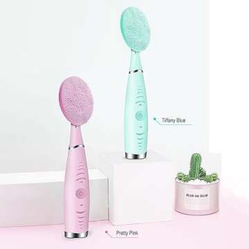 Lyrzzey Sonic Facial Cleansing Brush - Deep Cleaning & Exfoliation